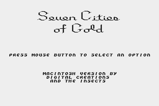 Screenshot for Seven Cities of Gold